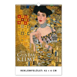 Falinaptár képes 420 × 560 mm, fehér lapokkal Gustav Klimt Dayliner 2026.