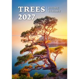 Falinaptár képes 315 x 450 mm, fehér lapokkal Trees Dayliner 2027.