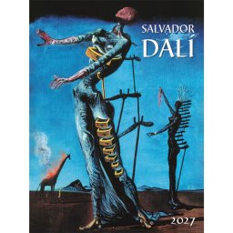 Falinaptár képes 420 × 560 mm, fehér lapokkal Salvador Dalí Dayliner 2027.