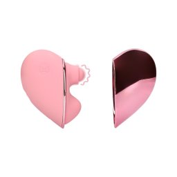Loveline Tapping Heart - akkus csiklóizgató vibrátor (pink)