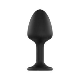 Dorcel Geisha Plug Diamond XL - fehér köves anál plug (fekete)