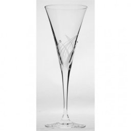 Üveg pohár swarovski dísszel boros III. 200ml (6 db / szett)