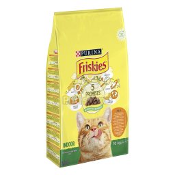 Friskies száraz macskaeledel - Indoor csirkével és hozzáadott kerti zöldségekkel 2 x 10 kg