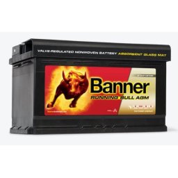 Banner Running Bull 12V 80Ah autó akkumulátor AGM 580 01 jobb+