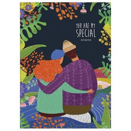 SHKOLYARYK Füzet, tűzött, A5, vonalas és sima, 2x40 lap, SHKOLYARYK "Twin Book Special"