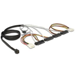 Mini SAS HD SFF-8643 > 4 x SAS SFF-8482 0,5