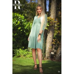 RENSIX világos keki bővebb ruha -40%