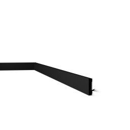 Noel & Marquet FT2 BLACK WALLSTYL® HDPS díszléc, 58 x 13 x 2000 mm