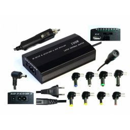EUROCASE univerzális hálózati adapter 100W, AC 110-240V / CAR DC 12V, DC 12-20, 9 csatlakozó