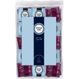 Mister Size - 64 - 100 db egyedi méretű, extra vékony óvszer (64 mm)