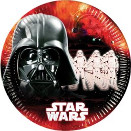 Star Wars papírtányér, party tányér 8 DARABOS, 23 cm Nr1