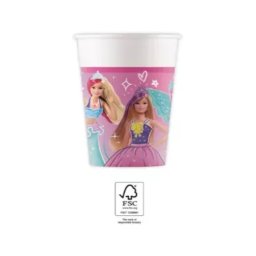 Barbie papírpohár, party pohár 8 DARABOS, 200 ml FSC Nr2