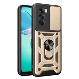 RING KAMERA Borító tartóval Oppo Reno12 Pro 5G aranyhoz