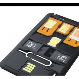 5 az 1-ben mini SIM krtya talakt adapter kszlet, micro SD-krtyaolvas