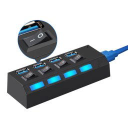 4 portos USB eloszt kapcsolkkal