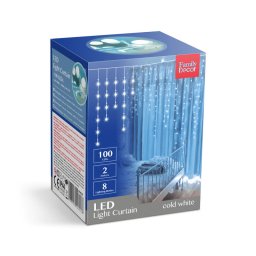100 db LED-es fnyfzr 2,2 m 8 programmal
