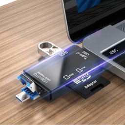 USB C - USB A csatlakozs microSD krtya olvas