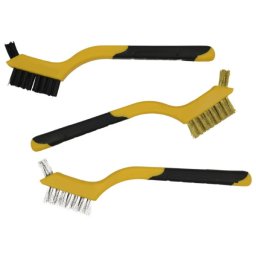 3 db-os drtkefe szett - rz acl s nylon szlas kefkkel