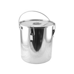 Rozsdamentes telhord badella csatos 38 liter