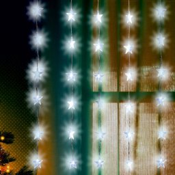 LED-es fnyfggny, csillag, 1,5x1m, 230V