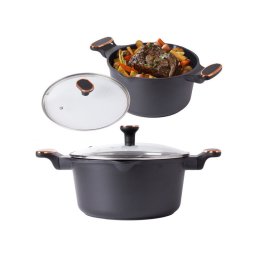 Mly edny fedvel indukcis gztzhelyhez, tapadsmentes bevonattal 5 literes mretben.