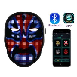 Vilgt LED Arcmaszk Bluetooth Alkalmazssal
