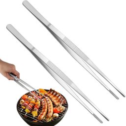Rozsdamentes acl konyhai csipesz, grillcsipesz