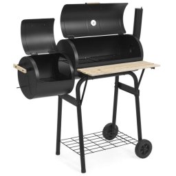 2in1 faszenes BBQ grill s smoker