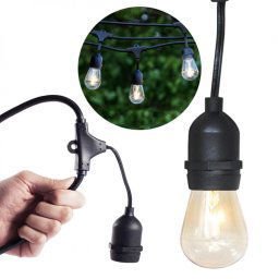 Vzll dekor gsor, 15 db E27 LED lmpval, 14,6 m, melegfehr