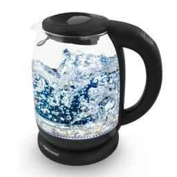 Elegns Elektromos veg Vzforral LED-del s Hmrsklet-szablyozval - Fekete - 1.7 L - Loire - EKK027