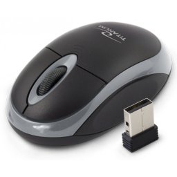 Titanum vezetk nlkli 2.4GHz optikai egr 3D USB csatlakozssal - fekete