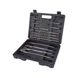 EXTOL CRAFT betonfr s vs klt. SDS PLUS; 13db, 6,8,10/160mm, 8,10,12/210mm, 10,12,14/260mm, lapos 20,40/250mm, hegyes, horon