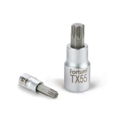FORTUM bitdugfej, torx, 1/4', 61CrV5/S2, mattkrm; TX10
