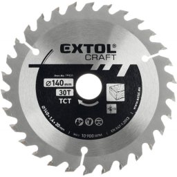 EXTOL CRAFT krfrszlap, kemnyfmlapks, 16020mm(lyuk tm), T36; 2,7 mm lapkaszlessg, max. 9.500 ford/perc