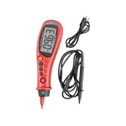 EXTOL PREMIUM digitlis multimter, toll tpus; Amper/Volt/Ohm mr, hangjelz funkcival, CE, 2 db 1,5V AAA elem