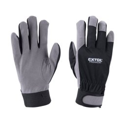 EXTOL PREMIUM keszty munkhoz; kombinlt, szintetikus br tenyrrsz,/ LUREX kzht, mret: 9'