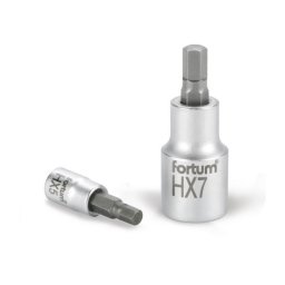 FORTUM bitdugfej, imbusz, 1/4', 61CrV5/S2, mattkrm; 5mm (HX5)