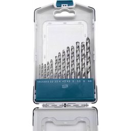 EXTOL INDUSTRIAL fmcsigafr klt., 13db, HSS-G 9341/M2, 2-8 mm, aclra, norml befogs, polrozott, manyag tartban