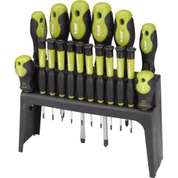EXTOL CRAFT csavarhz klt. 18 db, CrV, mgneses, 4db lapos + 4 db PH + 10 db rs csavarhz, manyag tartval, bliszteren