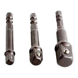 EXTOL CRAFT dugkulcs adapter kszlet 3db-os; 1/4 - 3/8 - 1/2, befogs: 1/4 hatszg