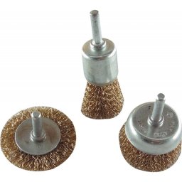 EXTOL CRAFT drtcsiszol krkefe fazkkefe kszlet; O 6mm-es csap, frba foghat, max. 4500 ford/perc