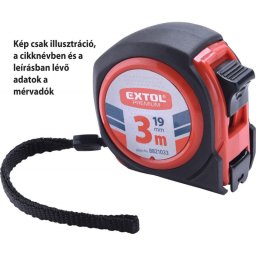 EXTOL PREMIUM mrszalag, gumrozott, 1 stoppos, 5m19mm