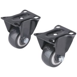 EXTOL PREMIUM kszlkgrg 2 db, fix, fekete PVC, 40mm, max, teherbrs: 30 kg/db