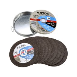 EXTOL PREMIUM vgkorong 10 db, aclhoz/inoxhoz, kk; 115122,2mm, max 13300 ford/perc, fmdobozban