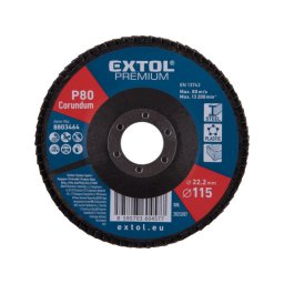 EXTOL PREMIUM lamells csiszol acl, Alu, ma. s fa munkadarabok csiszolsra, 11522mm; P100, kpos,max.:13.200 ford./perc, E