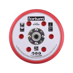 FORTUM tartalk gumi talp 4795038 rotcis csiszolgphez, 6'/150mm, 6+16 db lyuk, tpzras, 12.000 f/perc, vastagsg:10mm