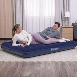 Bestway Felfjhat matrac - egyszemlyes, velr - kk - 191 x 137 x 22 cm