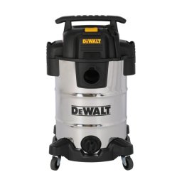 DeWALT DXV30SAPTA szraz-nedves porszv, rozsdamentes vz, kszlkcsatlakozval, 30 liter, 15 Kpa, 37,8 l/s, 8 tartozk, 1050