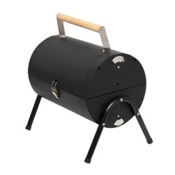 Home GR01 hordozhat asztali grill, faszn, fasznbrikett, nyitott vagy zrt fedl, 2 rostly, 2 szntart rcs, 22 cm rostlyma