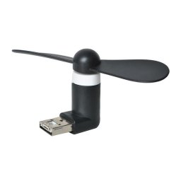 Fekete micro USB ventiltor